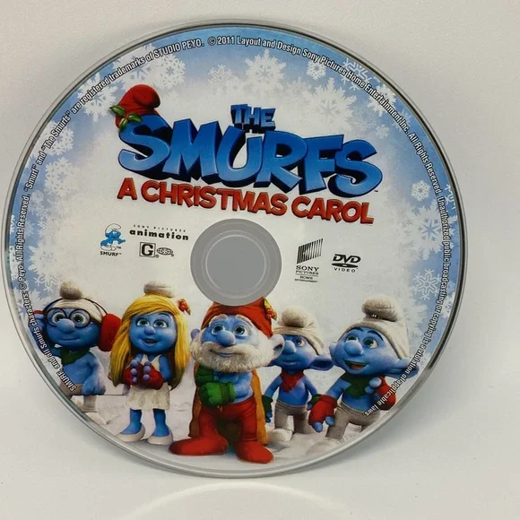 Vintage Papa Smurf & The Smurfs A Christmas Carol DVD - Picture 8 of 9